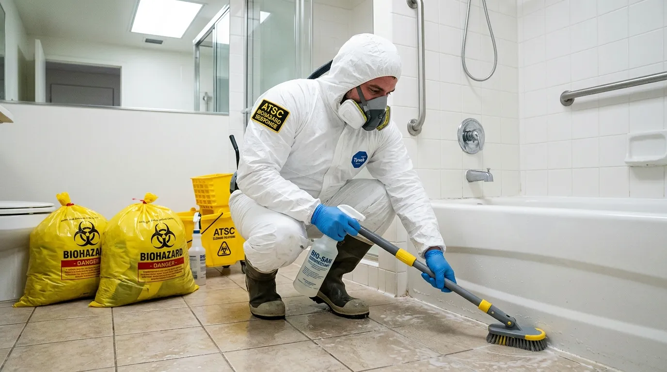 Decontamination equipment deployed for Blood Cleanup in Camp Springs